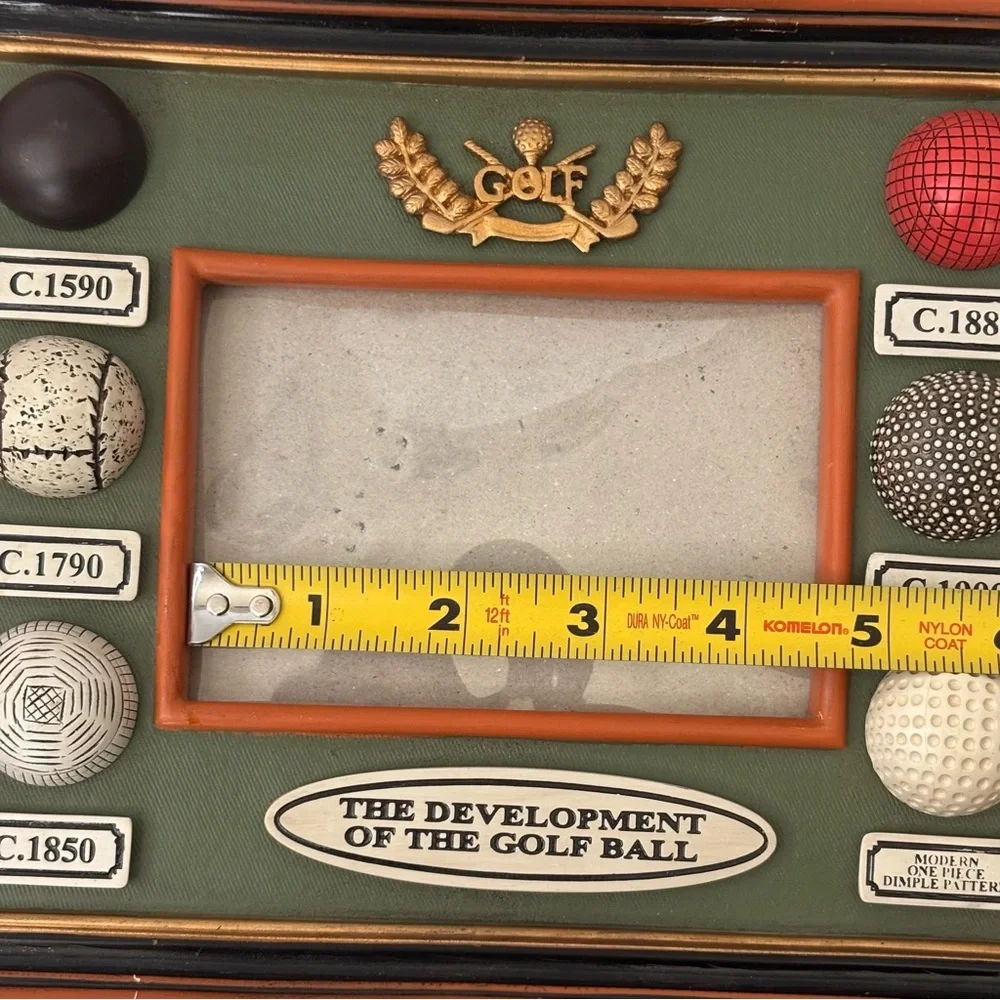 3D Golf Ball Picture Frame - Golf Balls have Texture